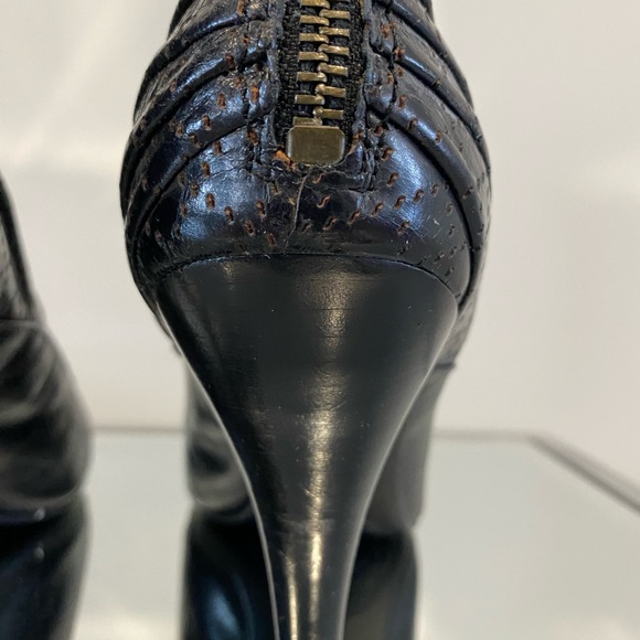 NWOT Nine West booties. Black leather, size 8.5 - Picture 3 of 6